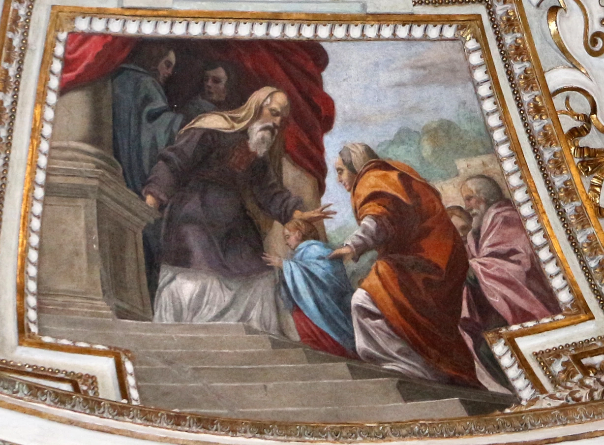 Volta con la vita di Maria - Presentazione al Tempio, San Lorenzo in Lucina (Roma)